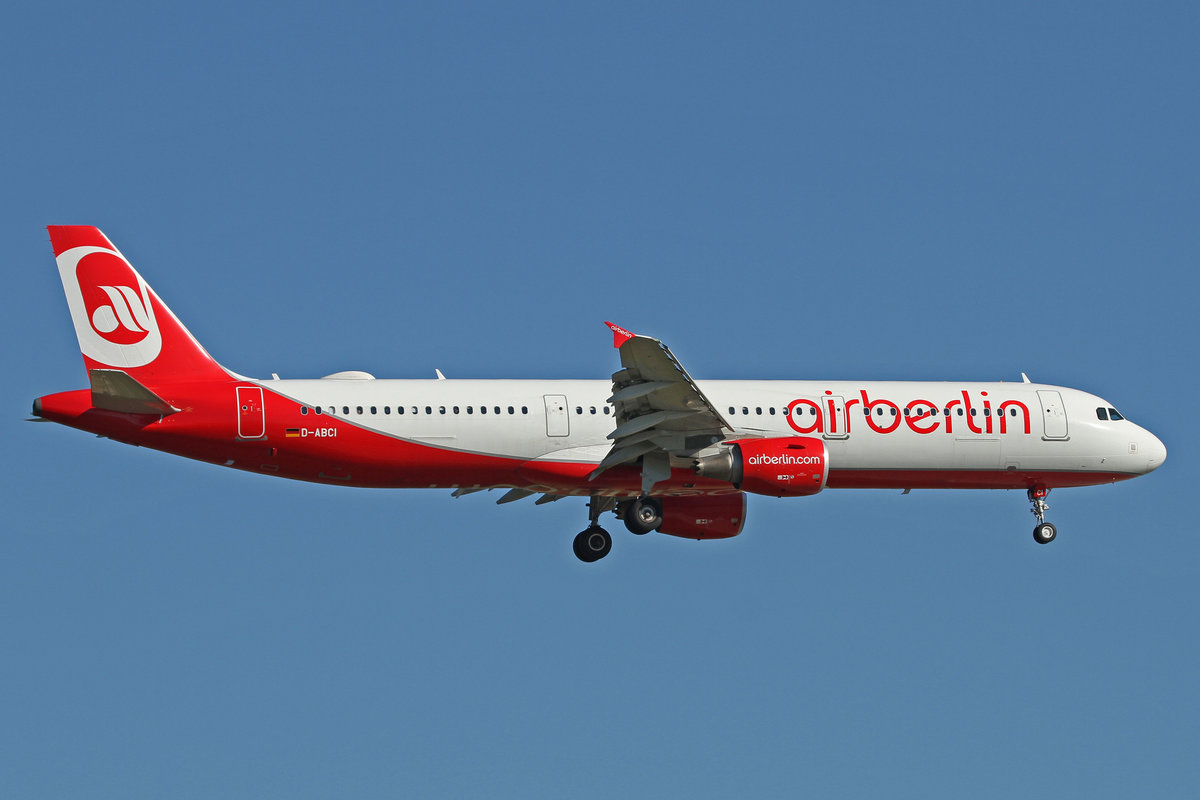 Air Berlin (AB-BER), D-ABCI, Airbus, A 320-211, 24.08.2016, FRA-EDDF, Frankfurt, Germany