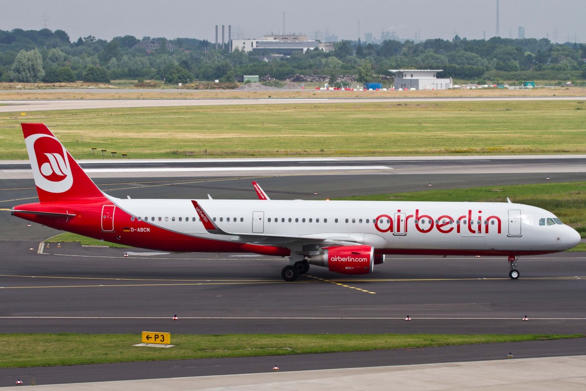 Air Berlin (AB-BER), D-ABCN, Airbus, A 321-211, 27.06.2015, DUS-EDDL, Düsseldorf, Germany