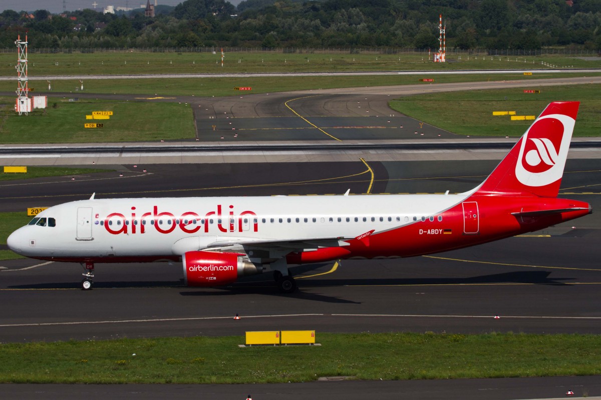 Air Berlin (AB-BER), D-ABDY, Airbus, A 320-214, 22.08.2015, DUS-EDDL, Düsseldorf, Germany