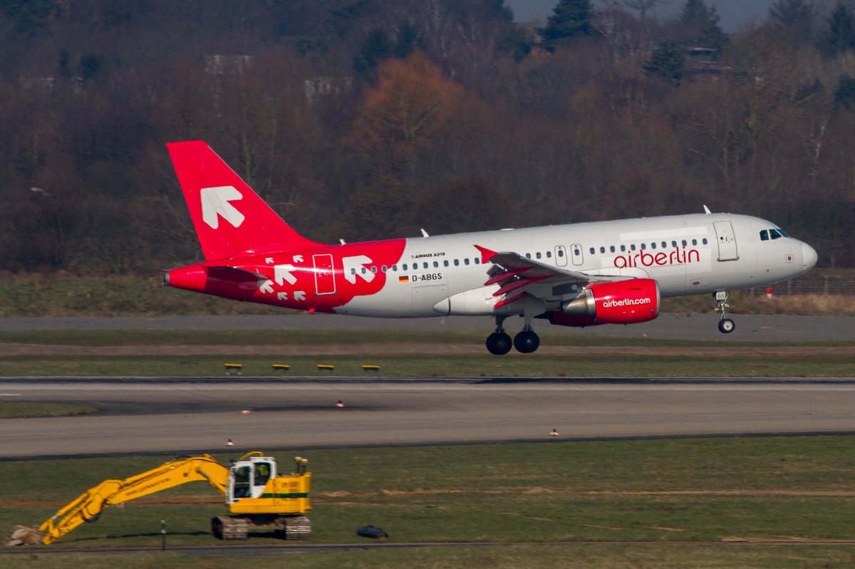 Air Berlin (AB-BER), D-ABGS, Airbus, A 319-112 (ex OLT-Express Lkrg.), 10.03.2016, DUS-EDDL, Düsseldorf, Germany 