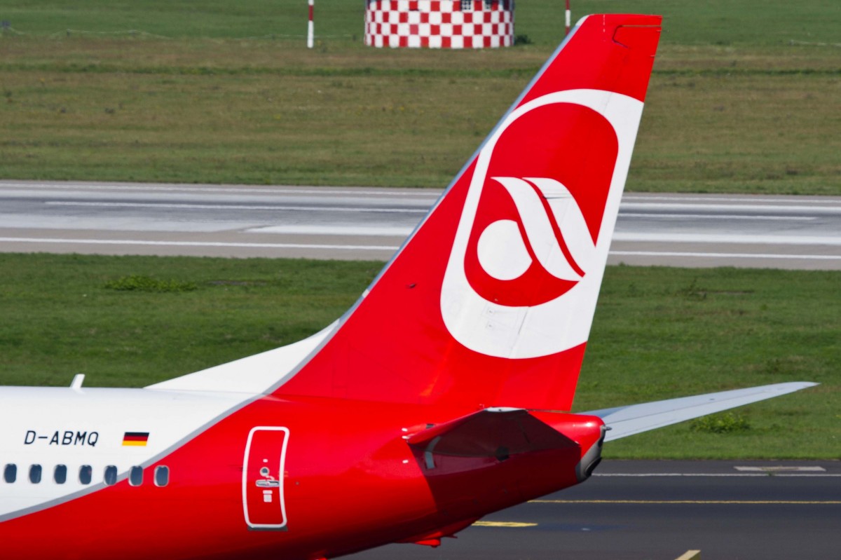 Air Berlin (AB-BER), D-ABMQ, Boeing, 737-86J wl (Seitenleitwerk/Tail), 22.08.2015, DUS-EDDL, Düsseldorf, Germany