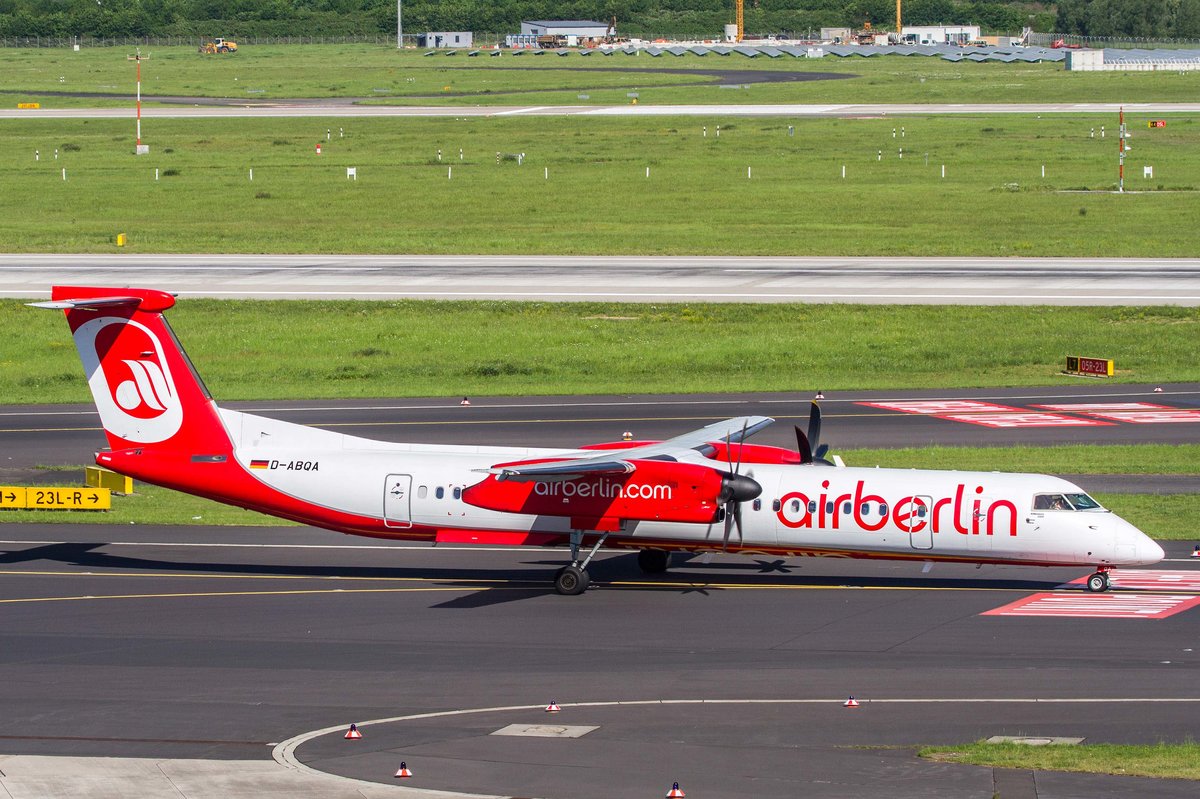 Air Berlin (AB-BER), D-ABQA, Bombardier, DHC-8-402Q Dash 8, 17.05.2017, DUS-EDDL, Düsseldorf, Germany  