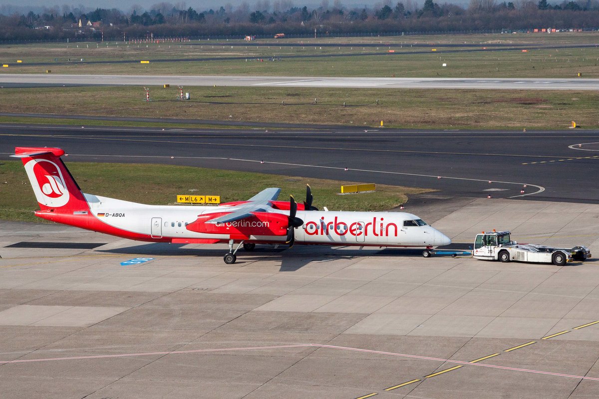 Air Berlin (AB-BER), D-ABQA, Bombardier, DHC 8-402 Q, 10.03.2016, DUS-EDDL, Düsseldorf, Germany 