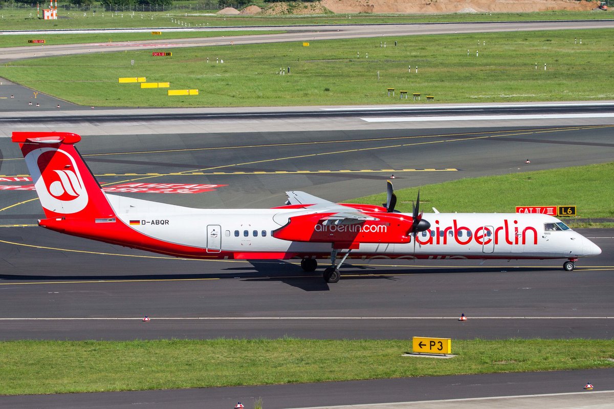 Air Berlin (AB-BER), D-ABQR, Bombardier, DHC-8-402Q Dash 8, 17.05.2017, DUS-EDDL, Düsseldorf, Germany