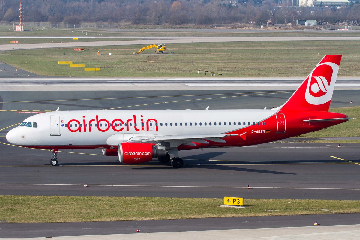Air Berlin (AB-BER), D-ABZN, Airbus, A 320-216, 10.03.2016, DUS-EDDL, Düsseldorf, Germany