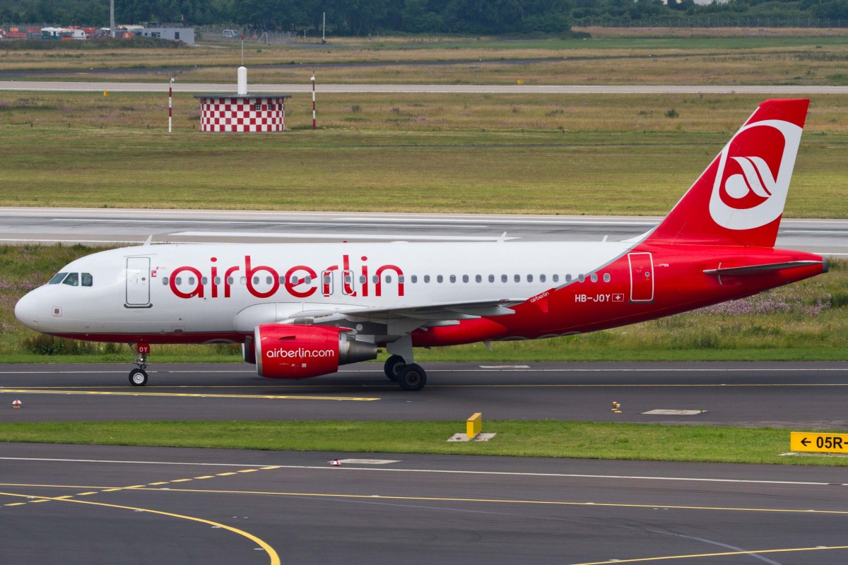 Air Berlin (AB-BER), HB-JOY, Airbus, A 319-112, 27.06.2015, DUS-EDDL, Düsseldorf, Germany