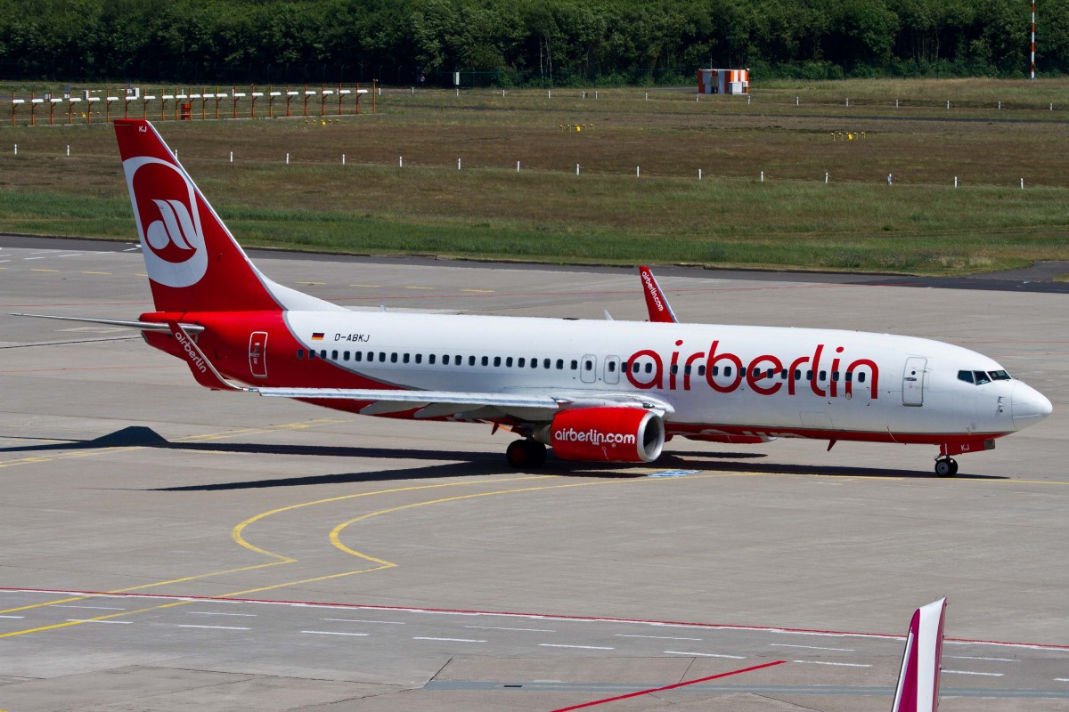 Air Berlin (AB/BER), D-ABKJ, Boeing, 737-86J wl, 05.06.2015, CGN-EDDK, Köln-Bonn, Germany