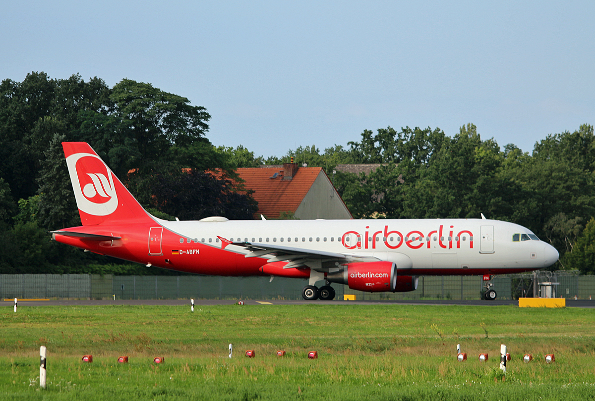 Air Berlin, Airbus A 320-214, D-ABFN, TXL, 05.08.2017