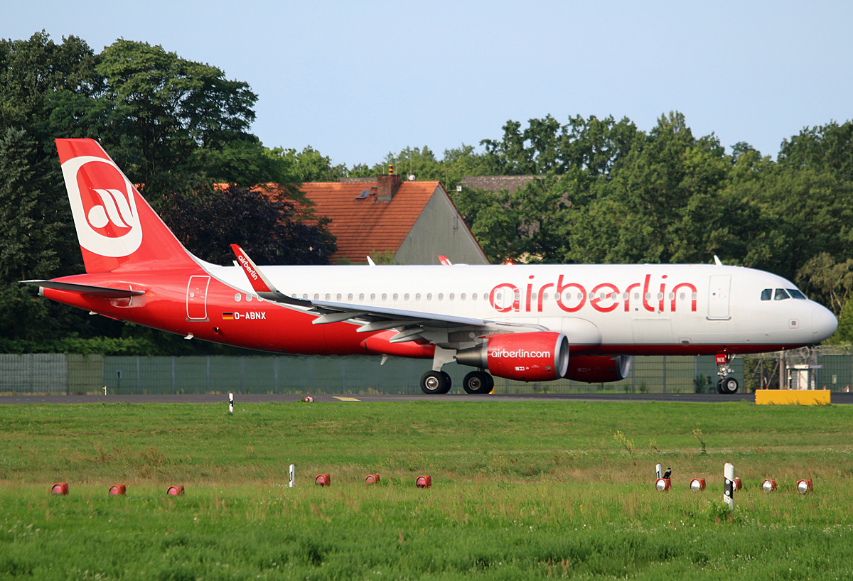 Air Berlin, Airbus A 320-214, D-ABNX, TXL, 05.08.2017