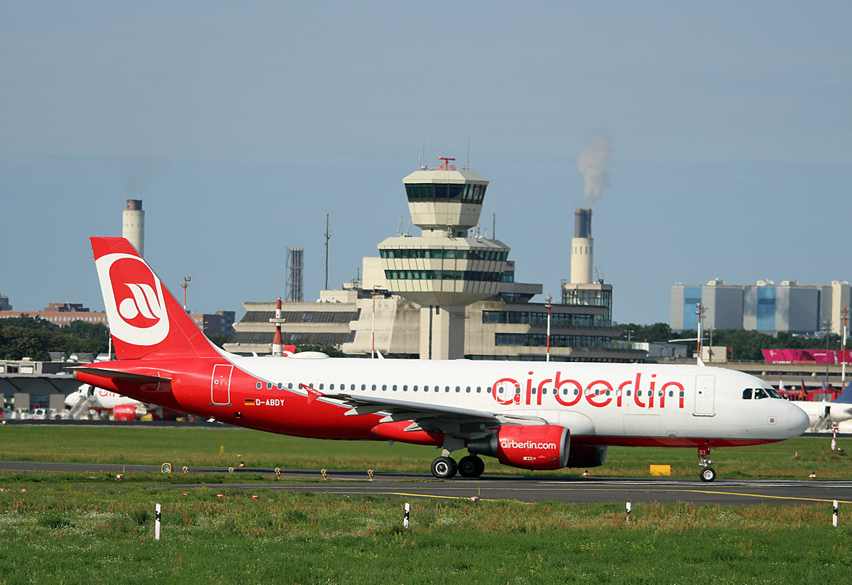 Air Berlin, Airbus A 320-214, D-ABDY, TXL, 05.08.2017