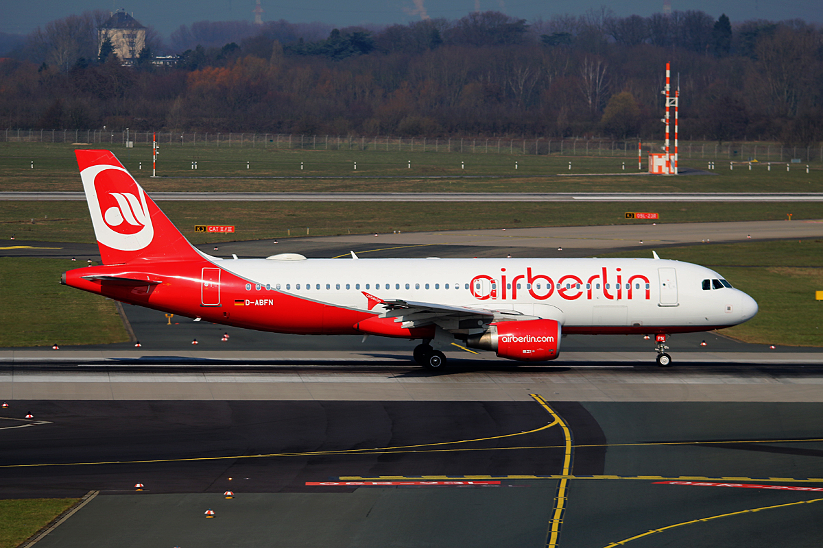 Air Berlin, Airbus A 320-214, D-ABFN, DUS, 10.03.2016