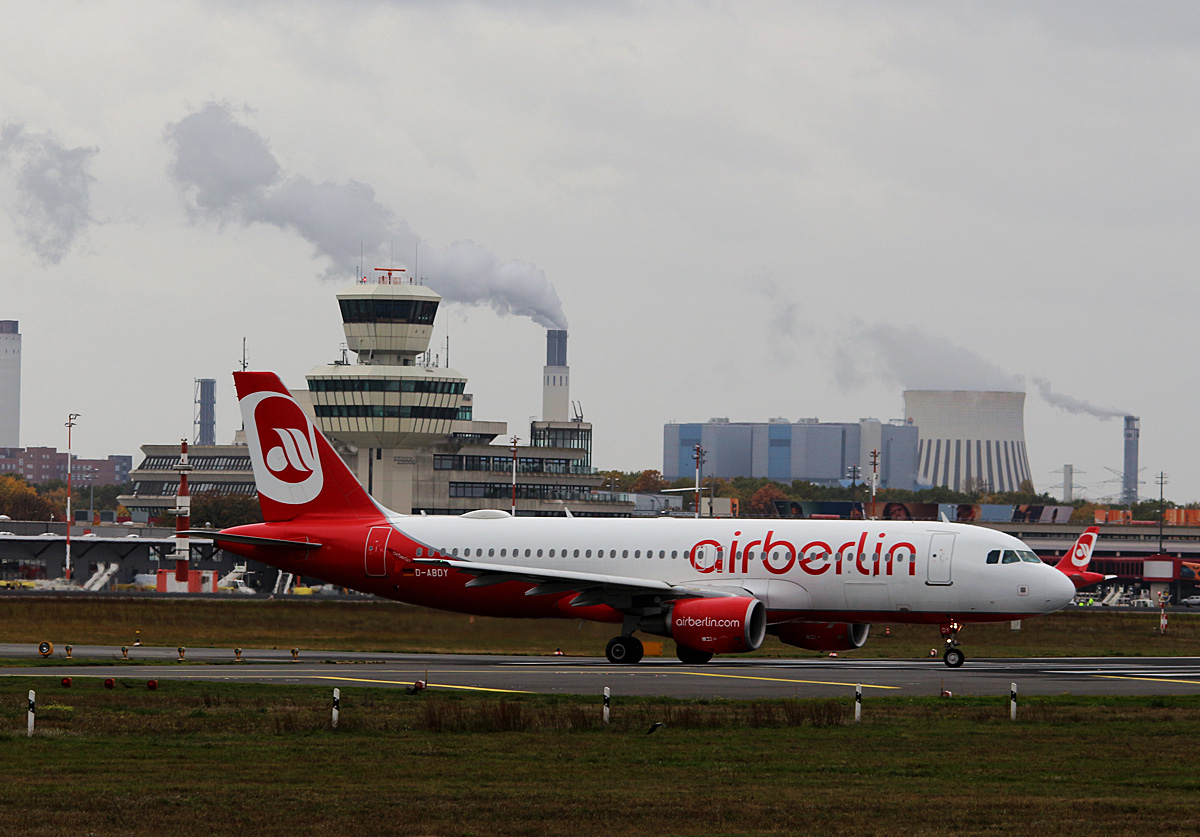 Air Berlin, Airbus A 320-214, D-ABDY, TXL, 29.10.2016