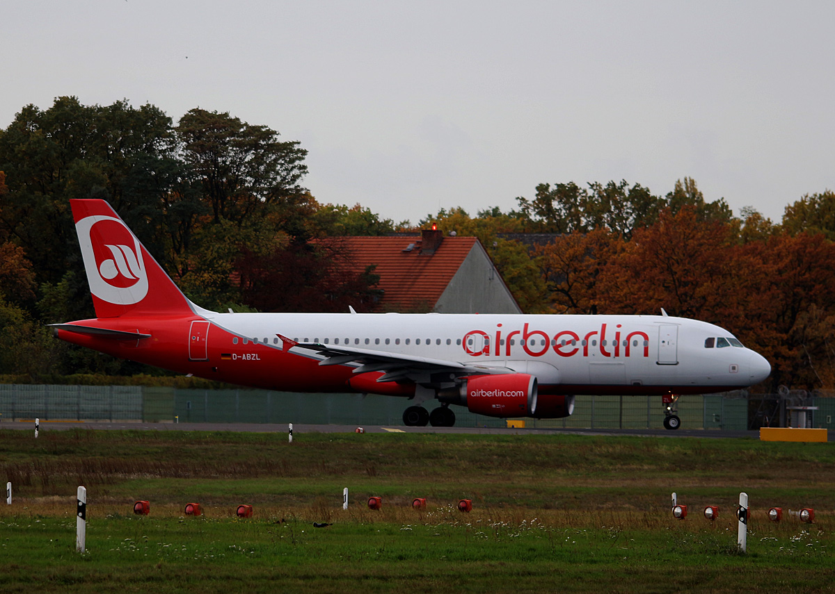 Air Berlin, Airbus A 320-216, D-ABZL, TXL, 29.10.2016