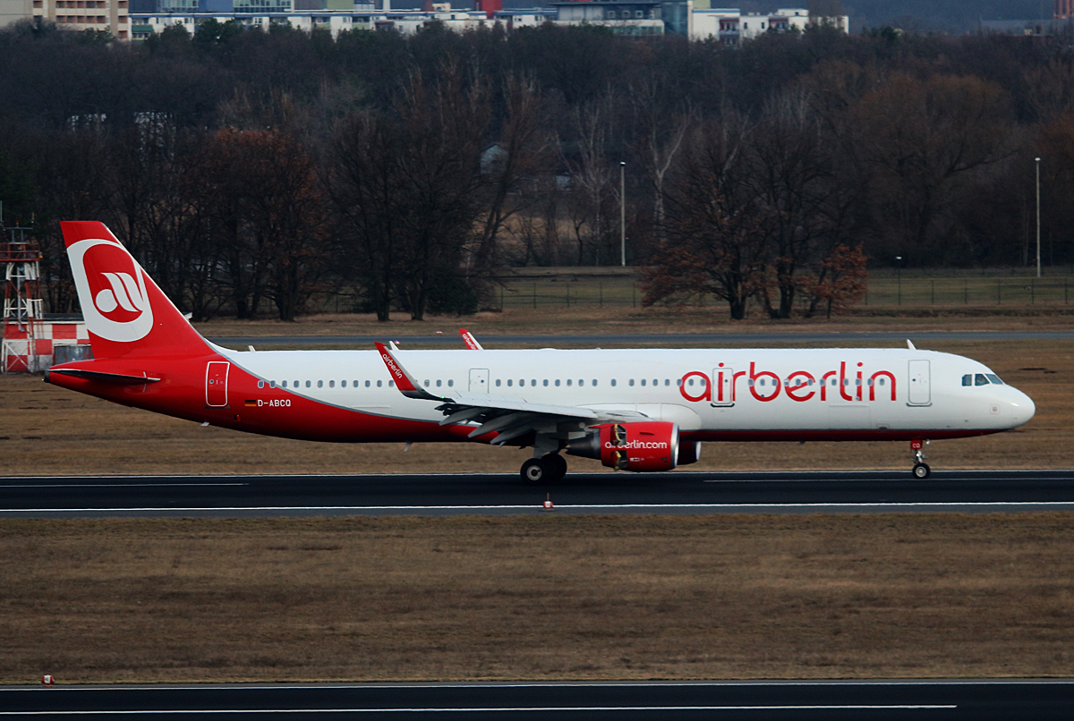 Air Berlin, Airbus A 321-211, D-ABCQ, TXL, 04.03.2017