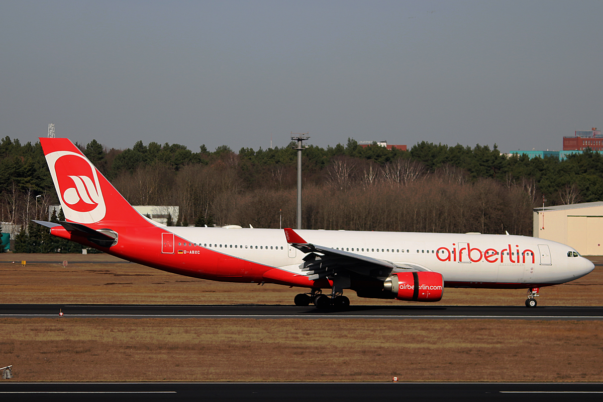 Air Berlin, Airbus A 330-223, D-ABXC, TXL, 04.03.2017