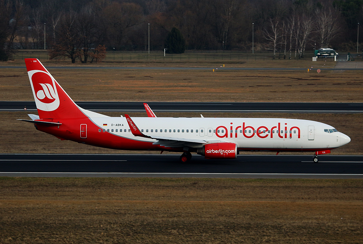 Air Berlin, Boeing B 737-86J, D-ABKA, TXL, 04.03.2017