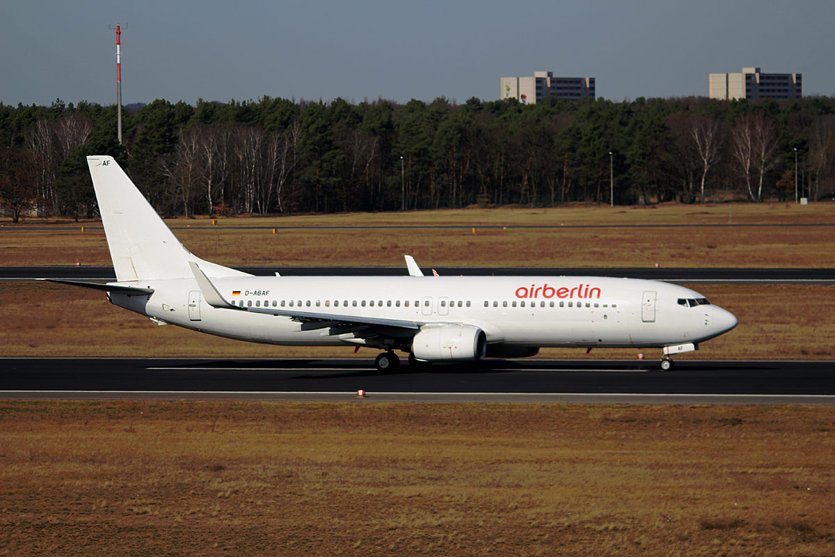 Air Berlin, Boeing B 737-86J, D-ABAF, TXL, 04.03.2017