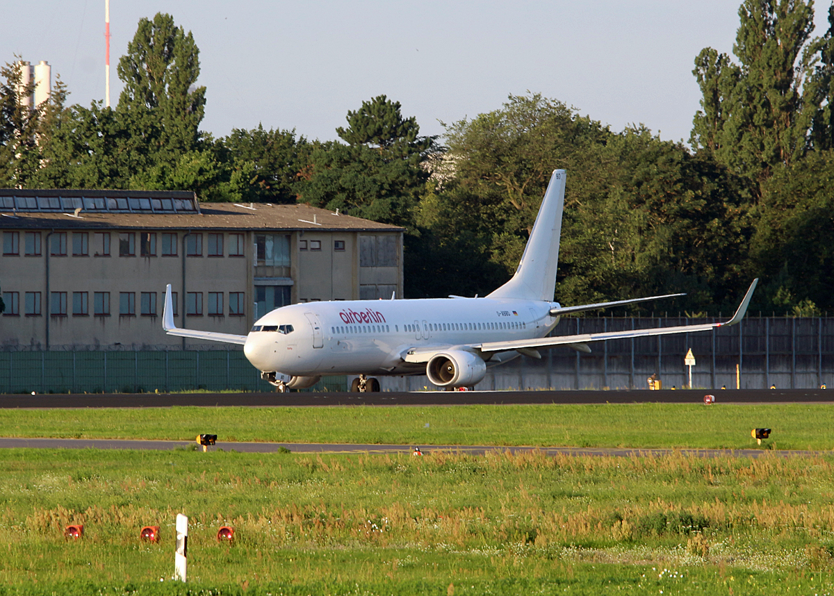 Air Berlin, Boeing B 737-86J, D-ABBD, TXL, 05.08.2017