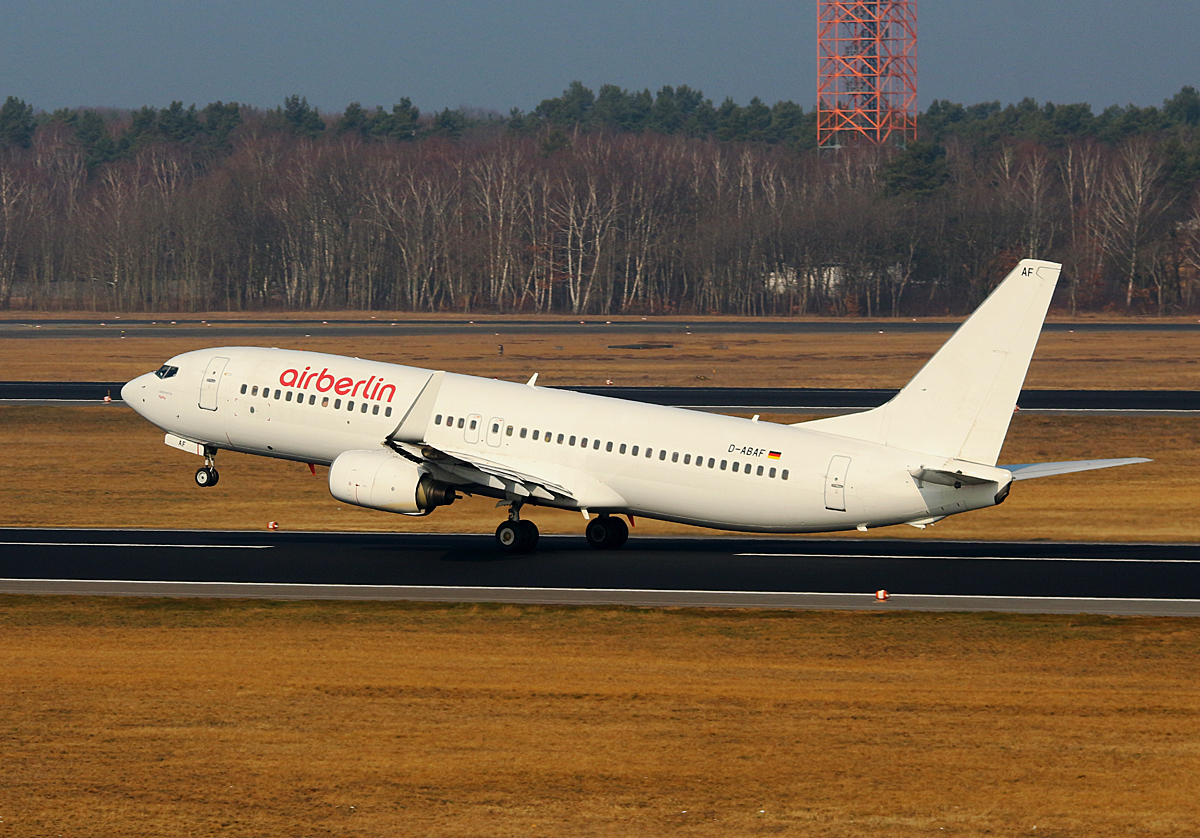 Air Berlin Boeing B 737-86J, D-ABAF, TXL, 08.03.2016