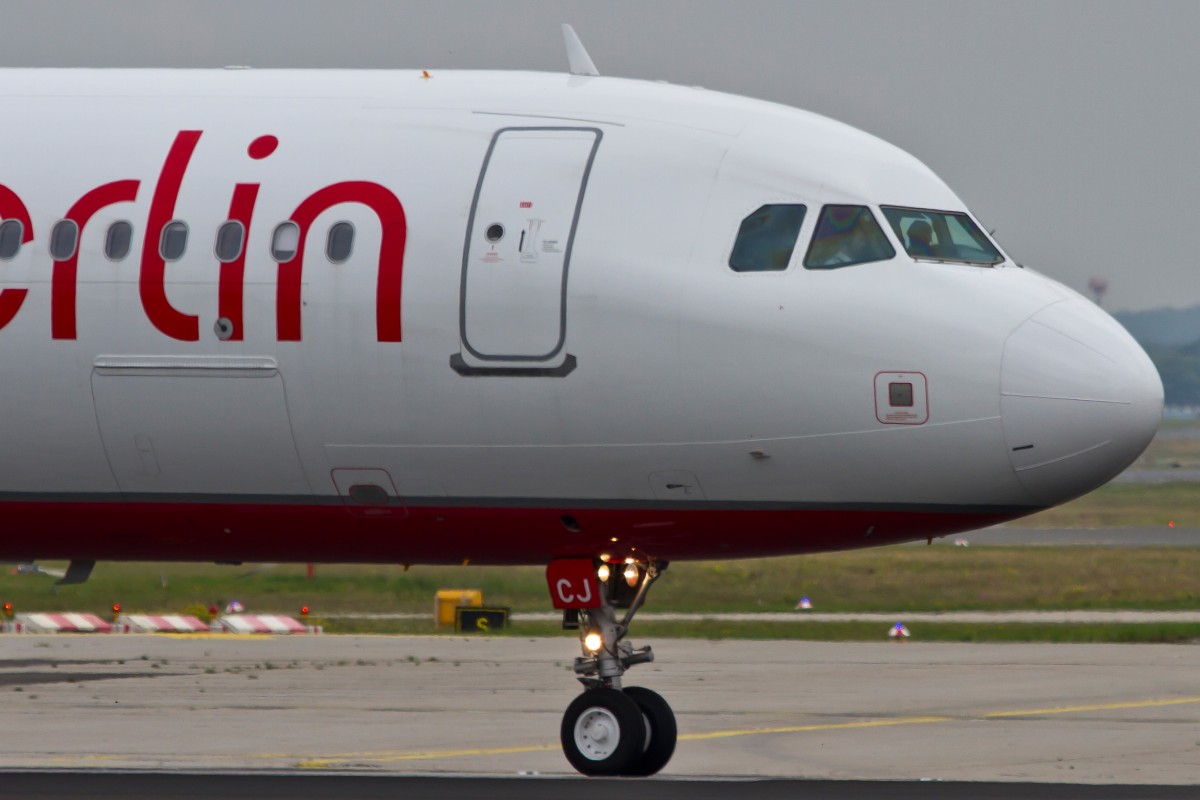 Air Berlin, D-ABCJ, Airbus, A 321-200 (Bug/Nose), 15.09.2014, FRA-EDDF, Frankfurt, Germany