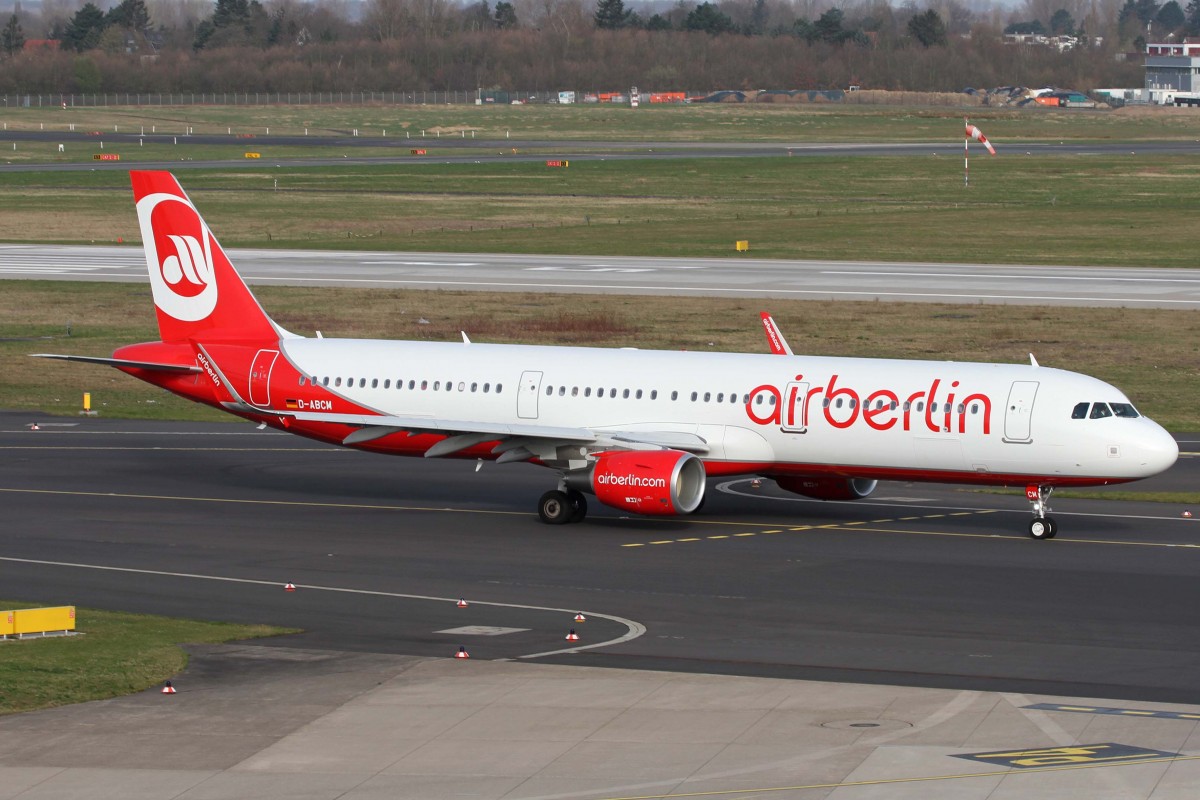 Air Berlin, D-ABCM, Airbus, A 321-211, 03.04.2015, DUS-EDDL, Düsseldorf, Germany