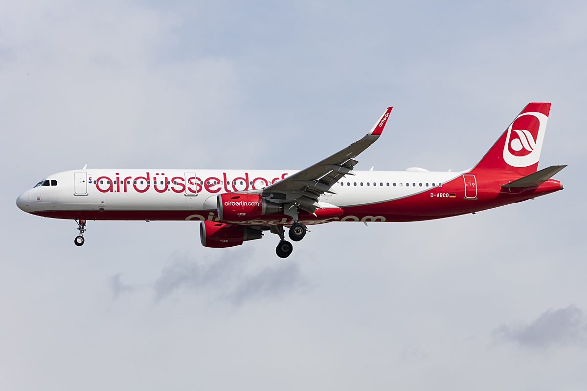 Air Berlin, D-ABCO, Airbus, A321-211, 21.05.2016, FRA, Frankfurt, Germany

