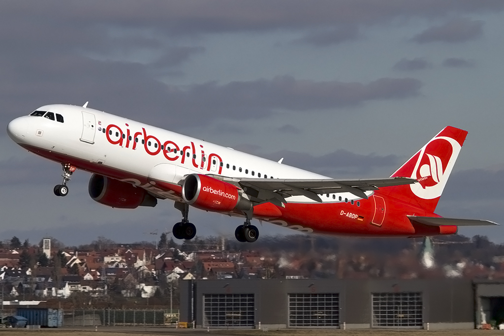 Air Berlin, D-ABDP, Airbus, A320-214, 23.02.2014, STR, Stuttgart, Germany 



