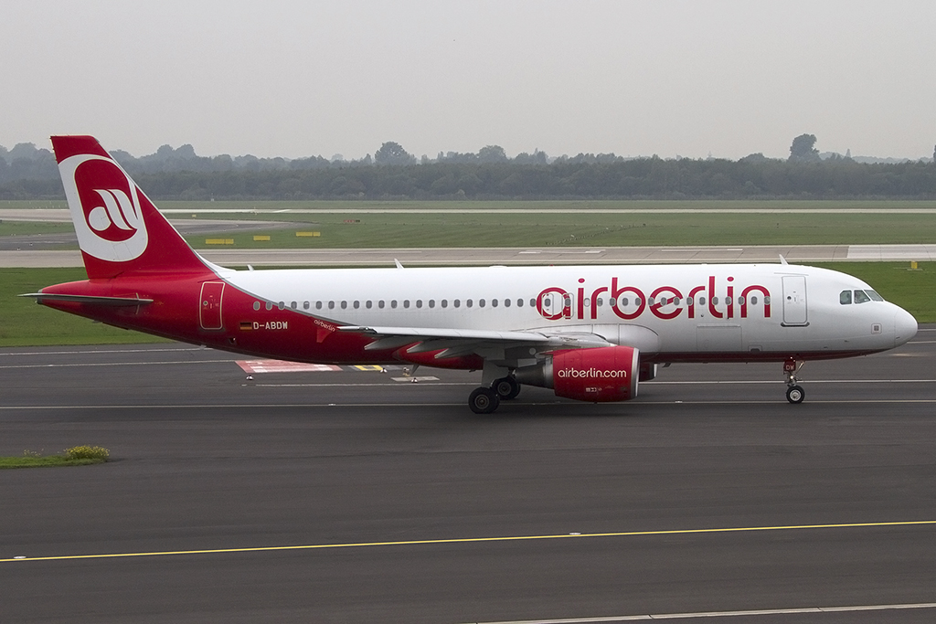 Air Berlin, D-ABDW, Airbus, A320-214, 08.10.2013, DUS, Düsseldorf, Germany 




