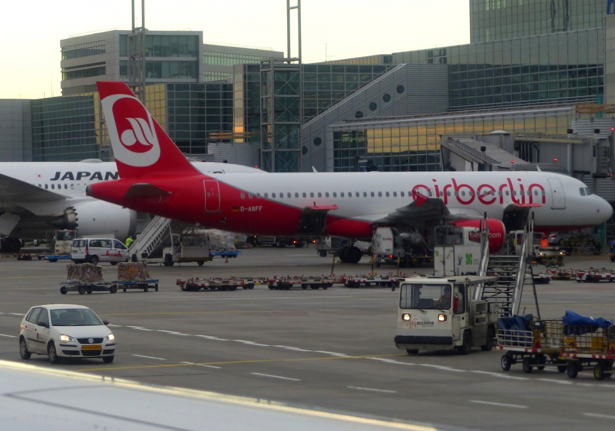 Air Berlin, D-ABFF, Airbus A320-214, Flughafen Frankfurt (FRA), 2.3.2016