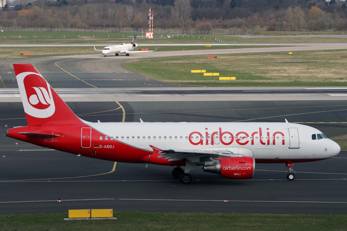 Air Berlin, D-ABGJ, Airbus, A 319-112, 03.04.2015, DUS-EDDL, Düsseldorf, Germany