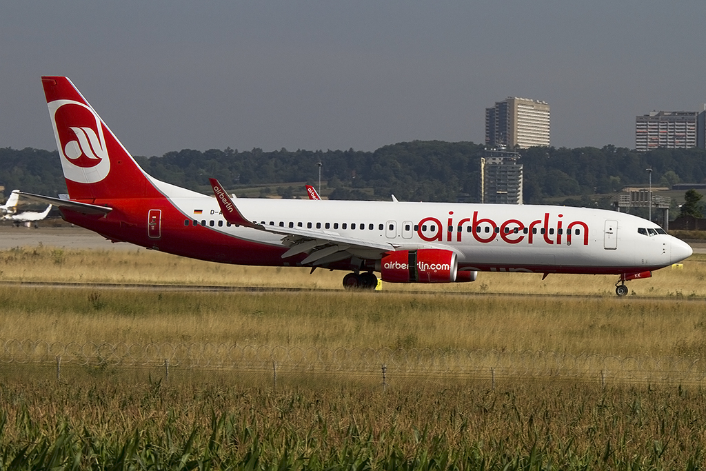 Air Berlin, D-ABKK, Boeing, B737-86J, 24.07.2015, STR, Stuttgart, Germany 





