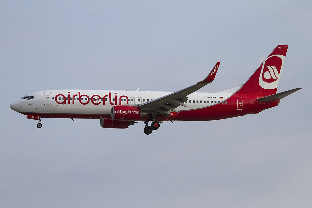 Air Berlin, D-ABKM, Boeing, B737-86J, 11.08.2015, FRA, Frankfurt, Germany 




