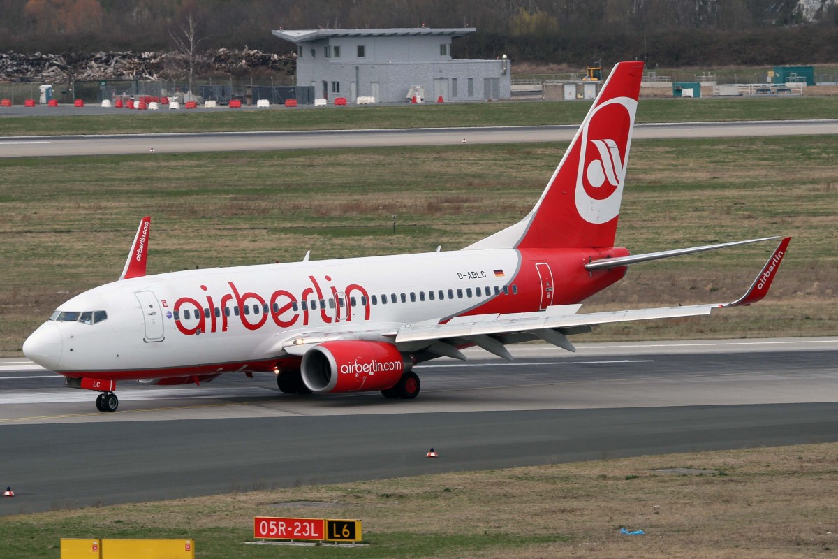 Air Berlin, D-ABLC, Boeing, 737-76J wl, 03.04.2015, DUS-EDDL, Düsseldorf, Germany