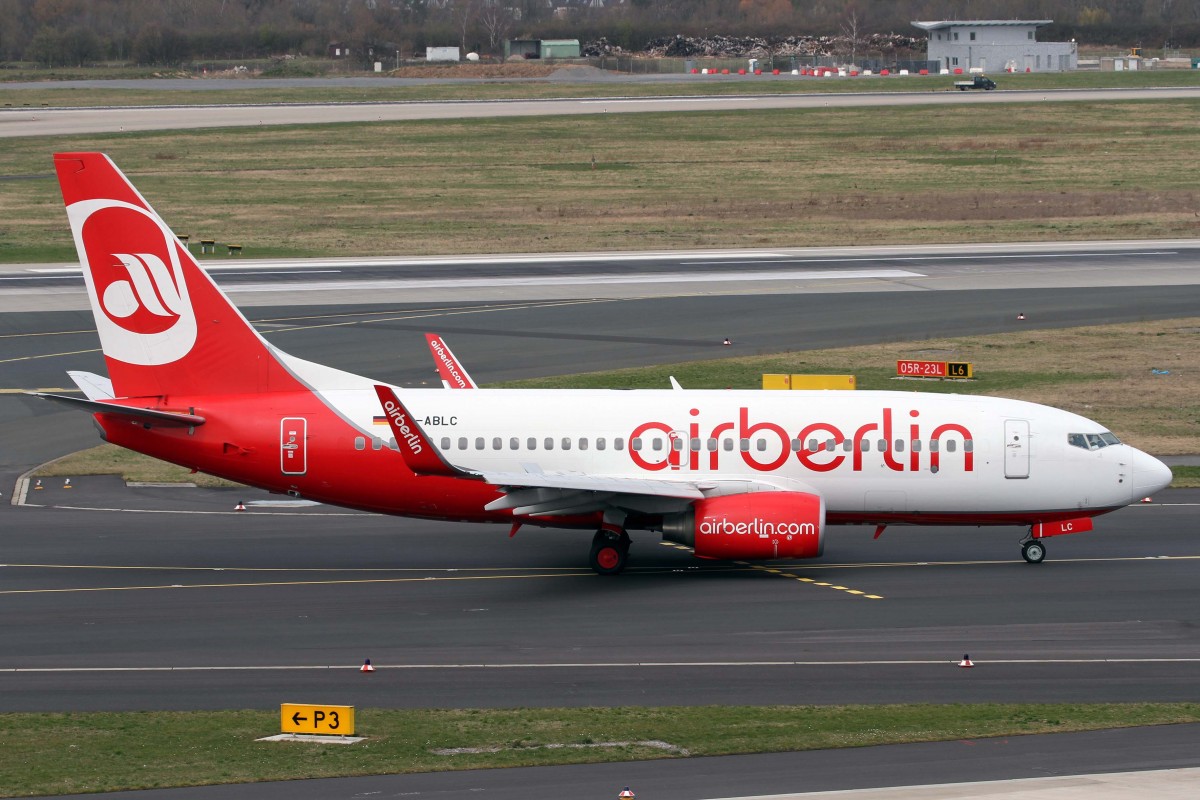 Air Berlin, D-ABLC, Boeing, 737-76J wl, 03.04.2015, DUS-EDDL, Düsseldorf, Germany