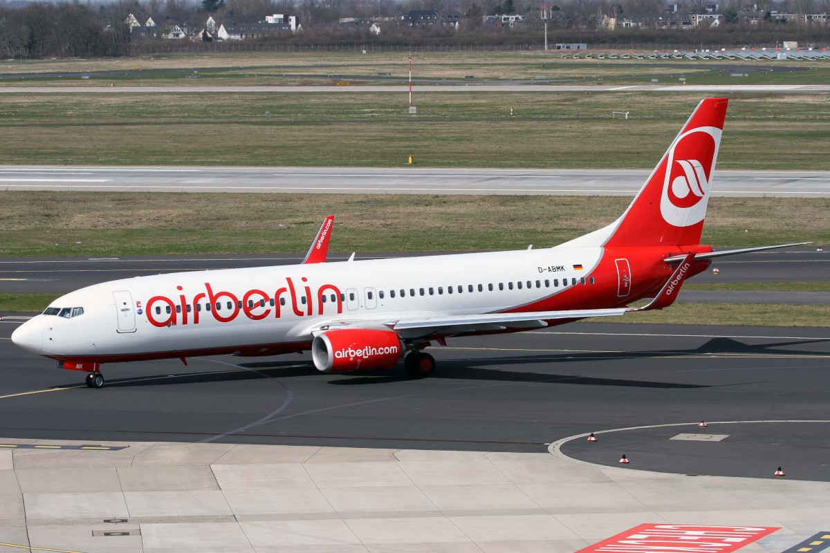 Air Berlin, D-ABMK, Boeing, 737-86J wl, 03.04.2015, DUS-EDDL, Düsseldorf, Germany