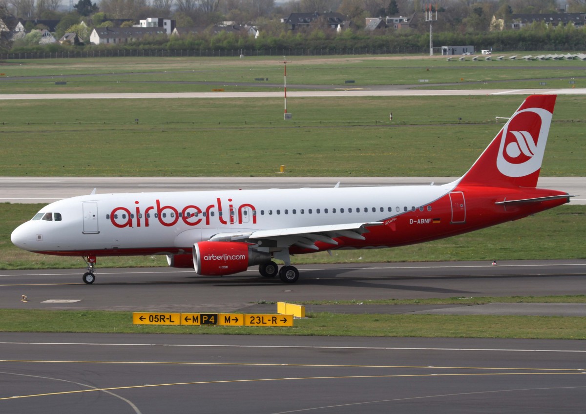Air Berlin, D-ABNF, Airbus, A 320-200, 02.04.2014, DUS-EDDL, Dsseldorf, Germany