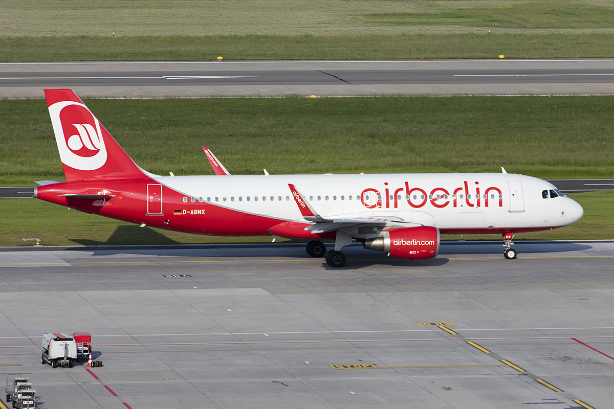Air Berlin, D-ABNX, Airbus, A320-214, 25.05.2017, ZRH, Zürich, Switzerland 




