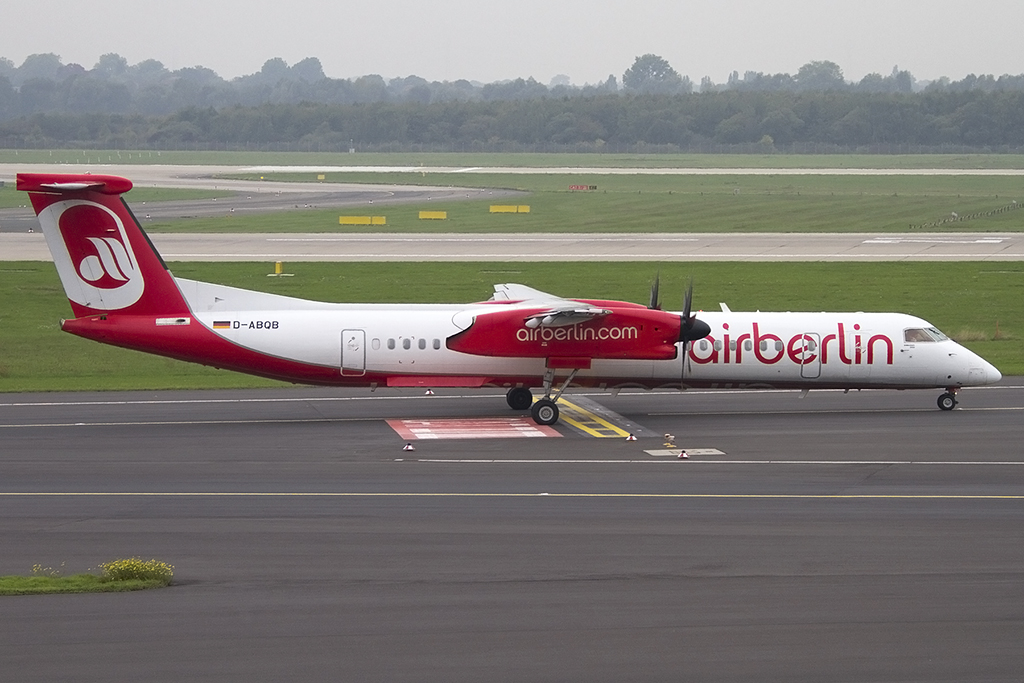 Air Berlin, D-ABQB, deHavilland, DHC-8-402Q, 08.10.2013, DUS, Düsseldorf, Germany 





