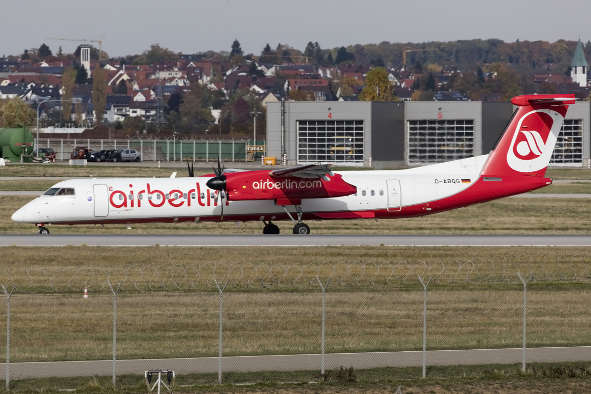 Air Berlin, D-ABQG, Bombardier, DHC-8-402Q, 24.10.2015, STR, Stuttgart, Germany



