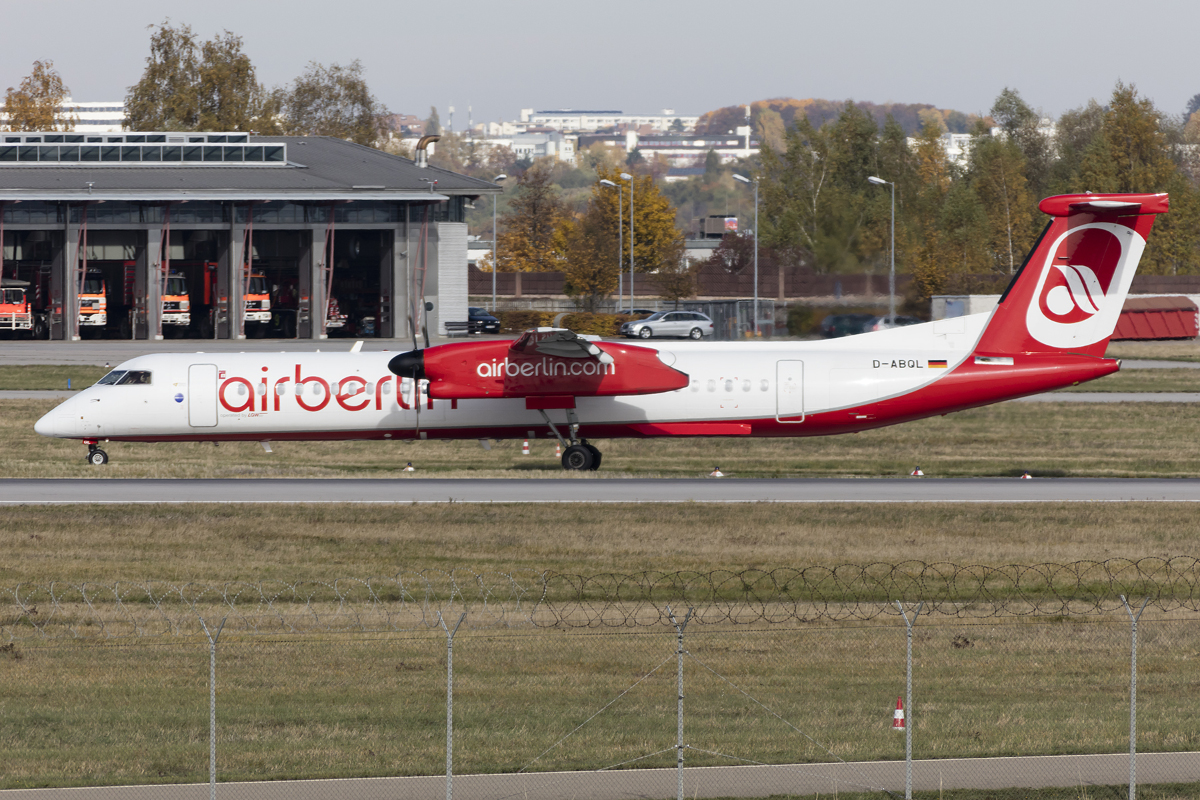 Air Berlin, D-ABQL, Bombardier, DHC-8-402Q, 24.10.2015, STR, Stuttgart, Germany



