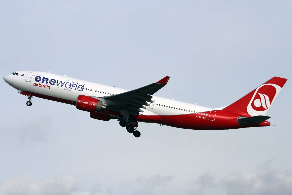 Air Berlin, D-ABXA, Airbus, A 330-223 (Oneworld-Lkrg.), 03.04.2015, DUS-EDDL, Düsseldorf, Germany