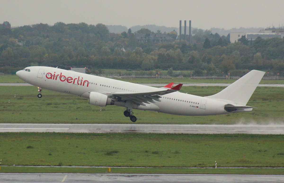 Air Berlin, D-ABXG, MSN 802, Airbus A 330-223,30.09.2017, DUS-EDDL, Düsseldorf, Germany 