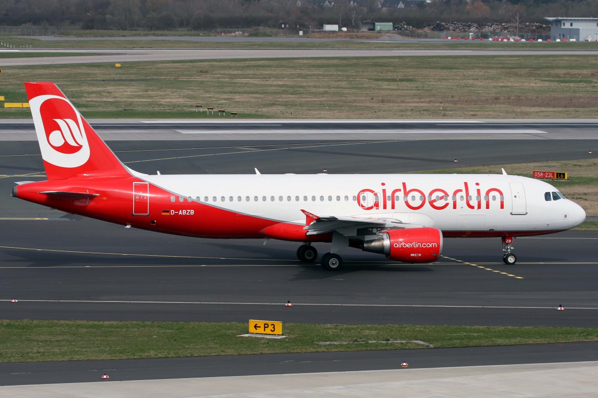 Air Berlin, D-ABZB, Airbus, A 320-216, 03.04.2015, DUS-EDDL, Düsseldorf, Germany