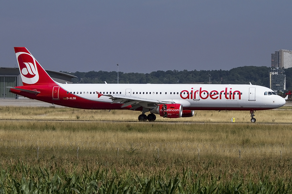 Air Berlin, D-ALSB, Airbus, A321-211, 24.07.2015, STR, Stuttgart, Germany 






