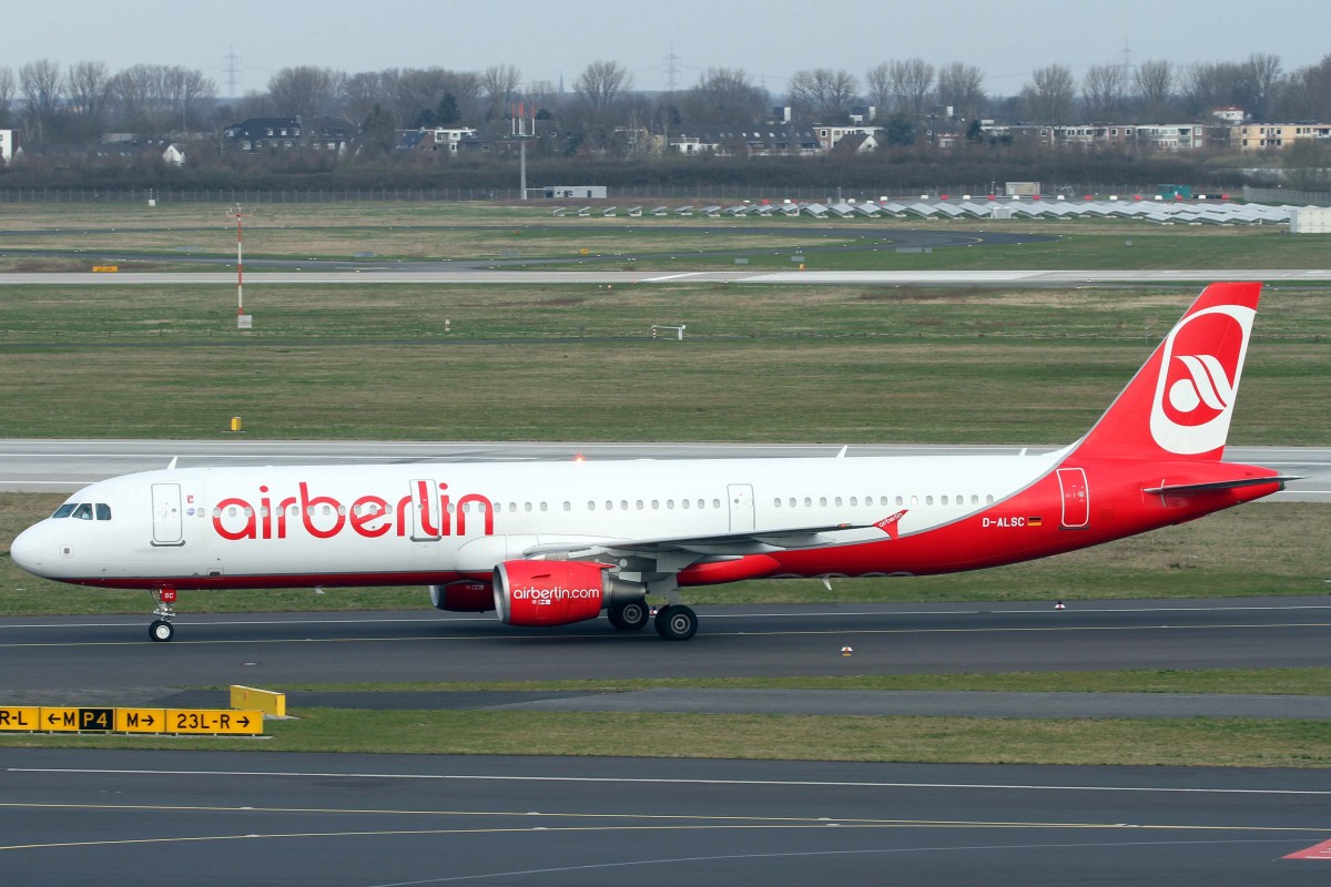 Air Berlin, D-ALSC, Airbus, A 321-211, 03.04.2015, DUS-EDDL, Düsseldorf, Germany
