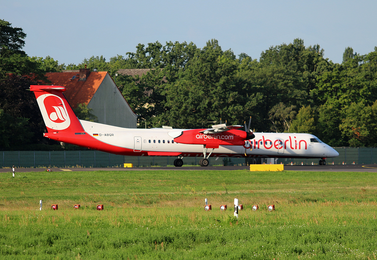 Air Berlin, DHC-8-402Q, D-ABQR, TXL, 05.08.2017