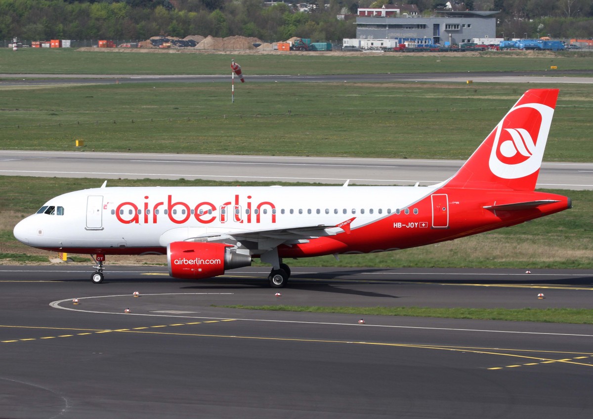 Air Berlin (ex Belair), HB-JOY, Airbus, A 319-100, 02.04.2014, DUS-EDDL, Dsseldorf, Germany