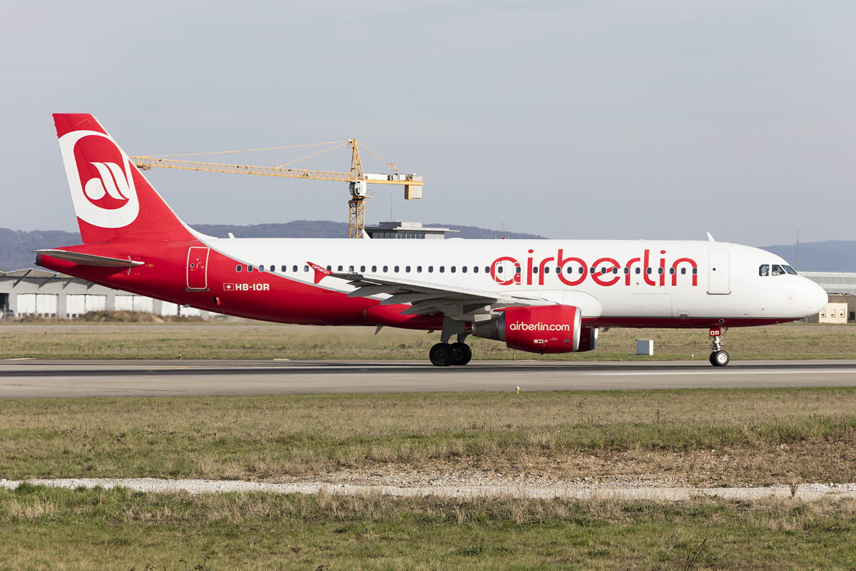 Air Berlin, HB-IOR, Airbus, A320-214, 30.03.2017, BSL, Basel, Switzerland 



