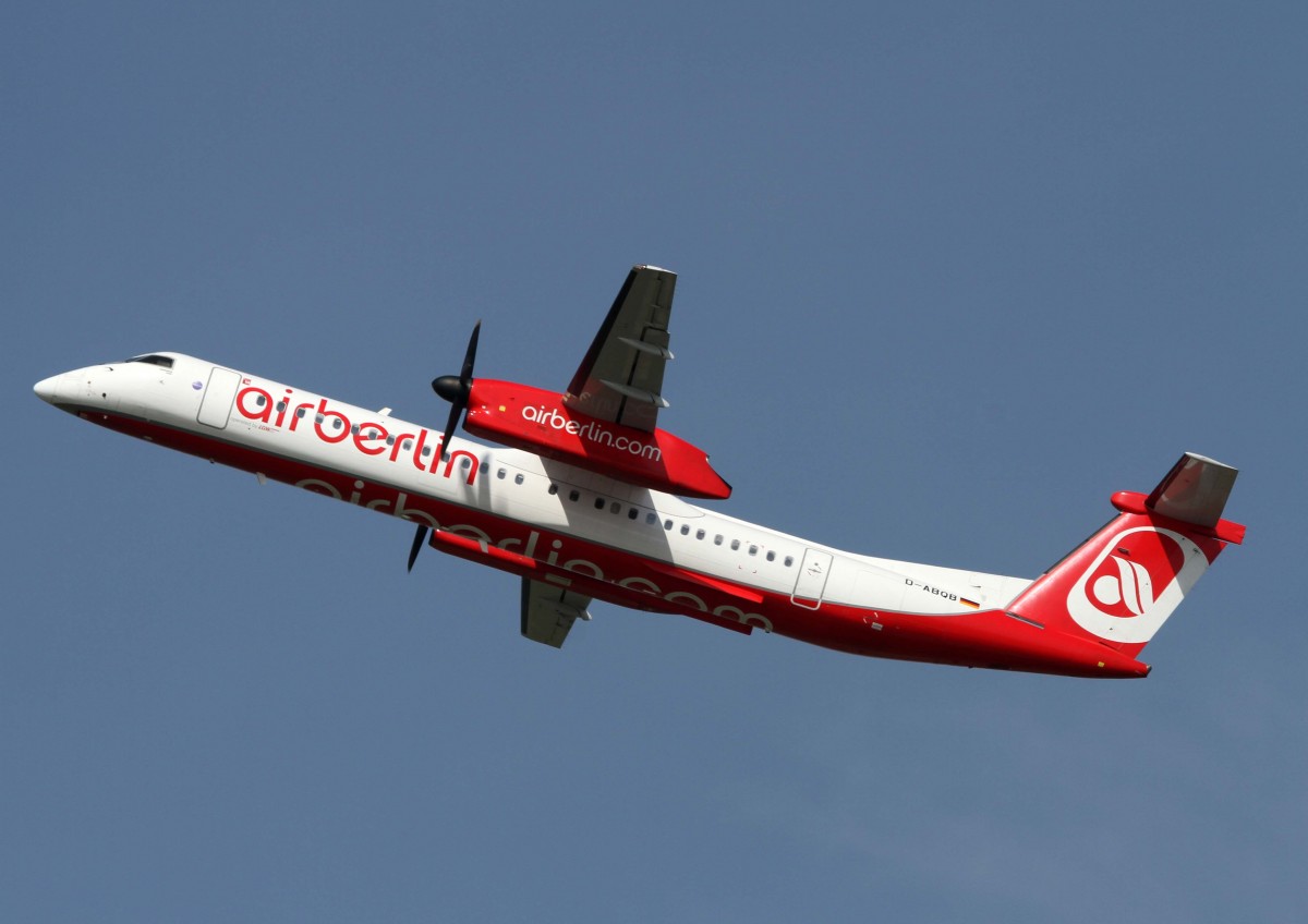 Air Berlin (LGW), D-ABQB, De Havilland Canada, 8Q-400, 02.04.2014, DUS-EDDL, Dsseldorf, Germany