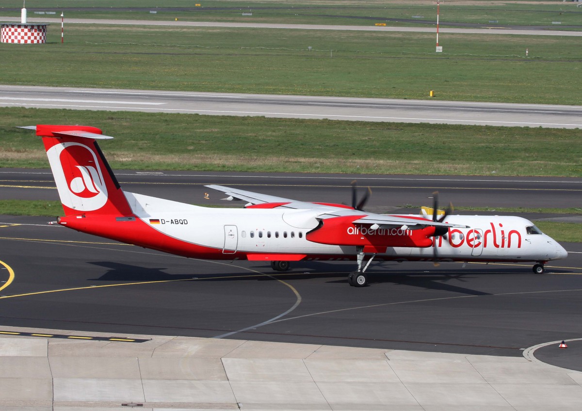 Air Berlin (LGW), D-ABQD, De Havilland Canada, 8Q-400, 02.04.2014, DUS-EDDL, Dsseldorf, Germany